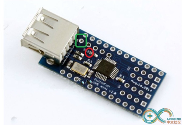 在 Arduino Min (3.3V,8MHz) 上使用 Usb Host Shield Mini 在 Arduino Min (3.3V,8MHz) 上使用 Usb Host Shield Mini
