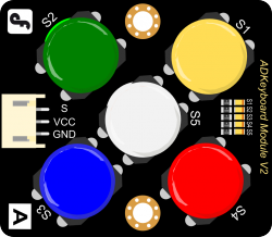 Arduino ADKeyboard 模拟5按键模块