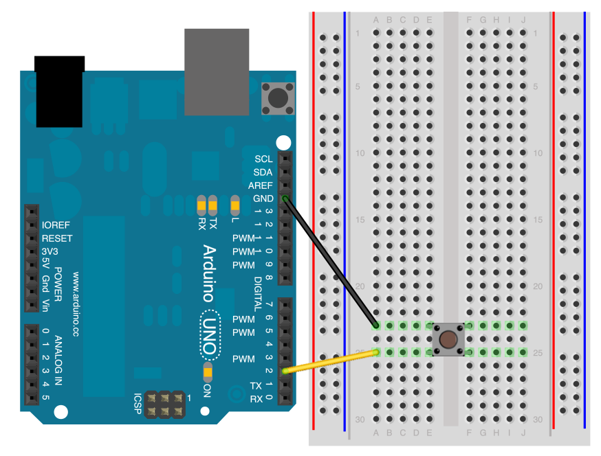 Arduino内置教程-数字-数字输入上拉