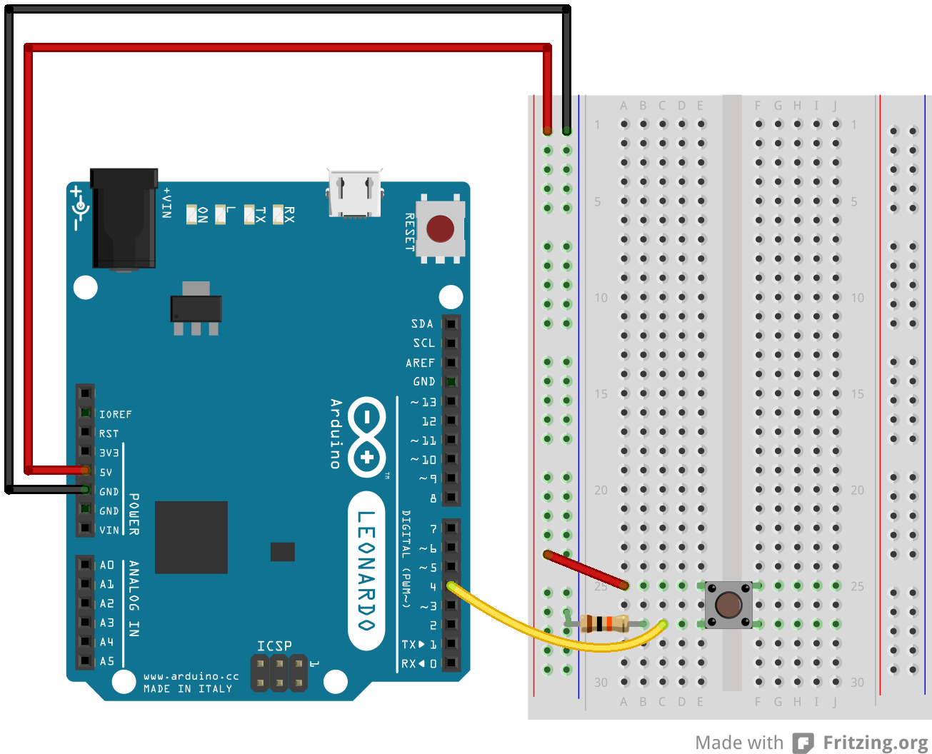 Arduino内置教程-USB-键盘发消息