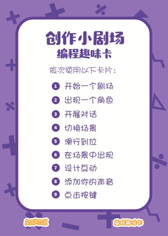 少儿编程 教程丨Scratch编程趣味卡 - 7.创作小剧场