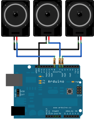 Arduino内置教程-数字-多重音调