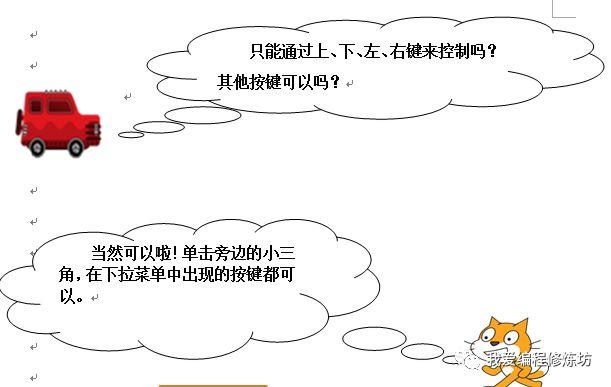 Scratch趣味编程游戏制作之键盘控制角色移动《简易赛车游戏》