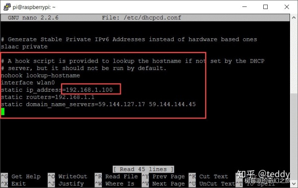 Raspberry Pi配置静态IP Raspberry Pi配置静态IP