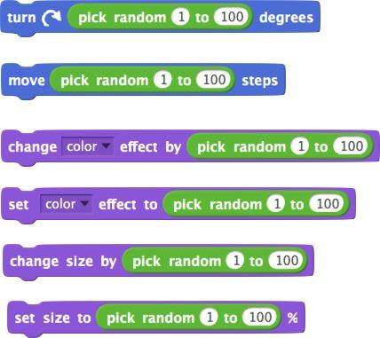 Scratch Class Review 1.7: 玩转随机数