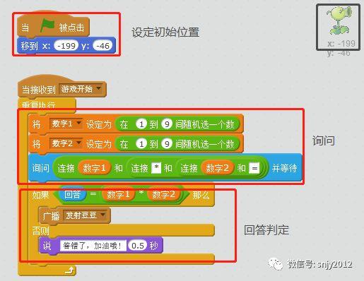 『Scratch小课堂』植物大战僵尸之乘法大战僵尸