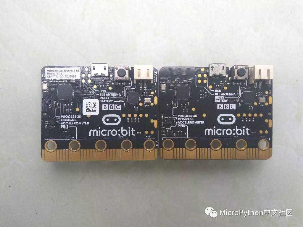 新旧版本micro:bit上使用的传感器对比