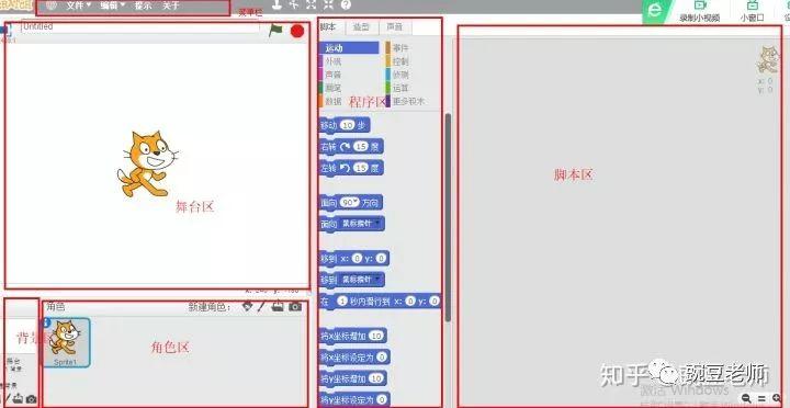 Scratch软件界面初识
