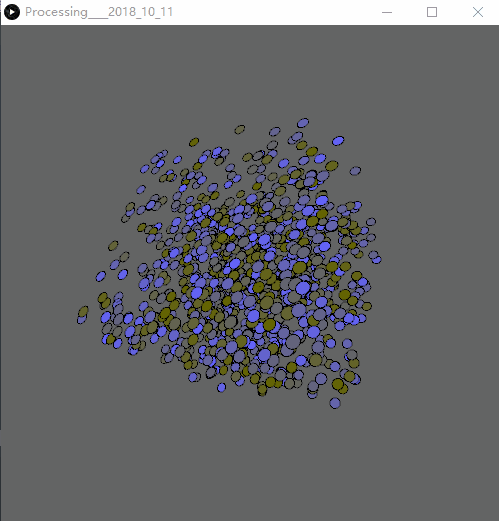 Processing雁群实验 Processing雁群实验