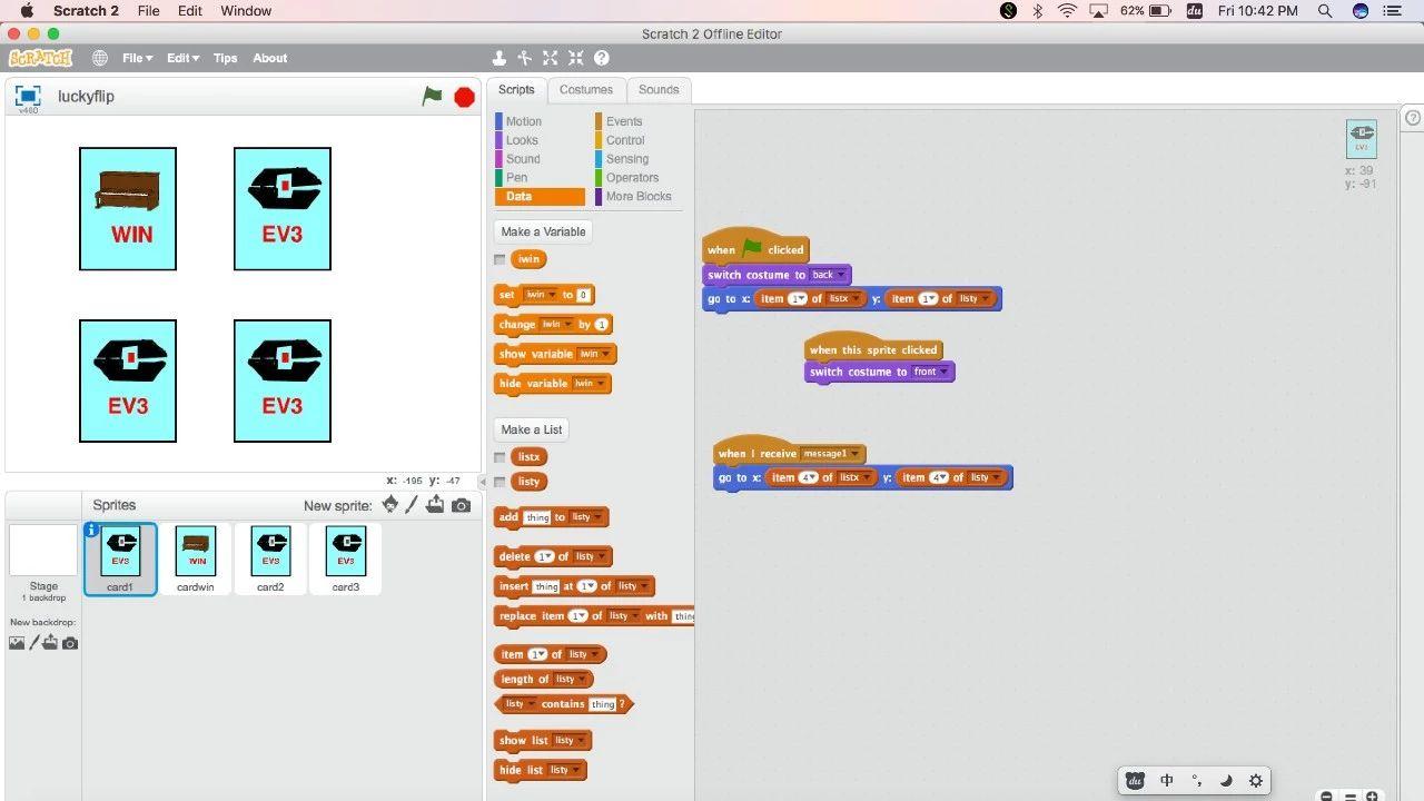 Scratch2: 幸运翻牌游戏