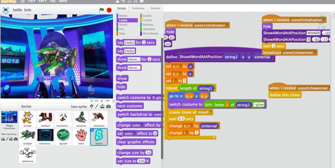 Scratch:机器人大战动画
