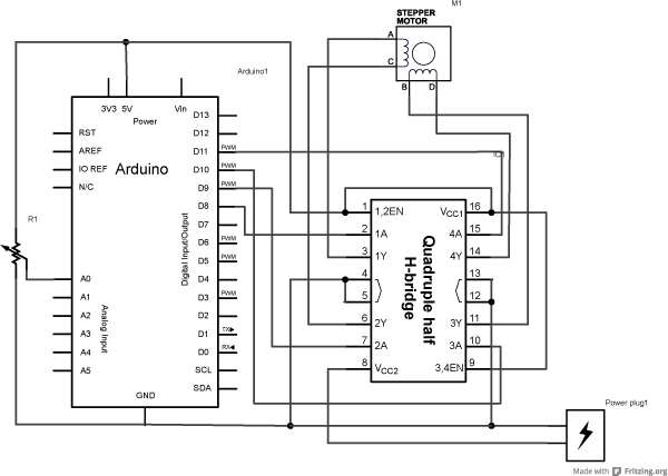 Arduino库教程-Stepper-Stepper One Revolution