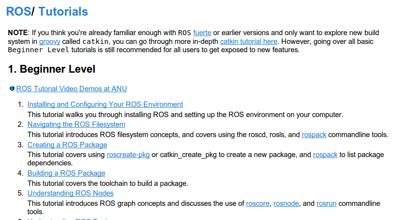 ROS探索总结-3.ROS新手教程