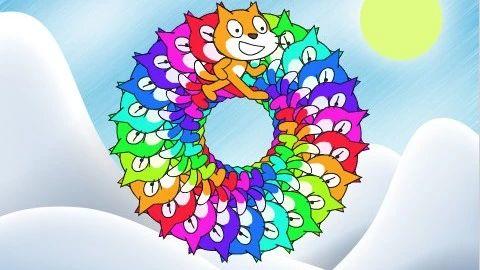 一起学Scratch第三课：小猫花环