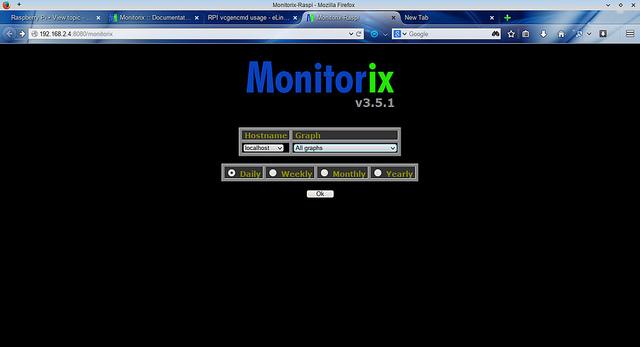 树莓派3-搭建Monitorix监控系统