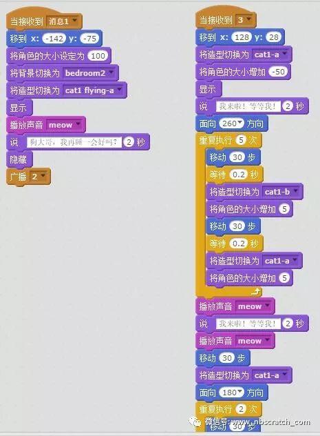 Scratch启蒙：小狗叫小猫出去玩