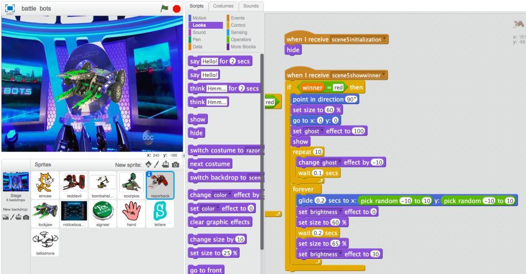 Scratch:机器人大战动画