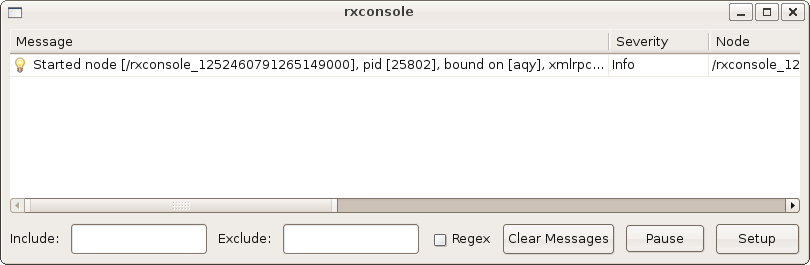 ROS入门教程-1.1.8 使用 rxconsole 和 roslaunch (ROS fuerte之前版本)