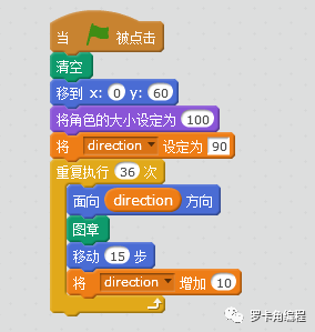 Scratch 中的角度