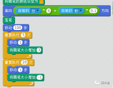 Scratch编程之图形特效（10）时间都去哪了