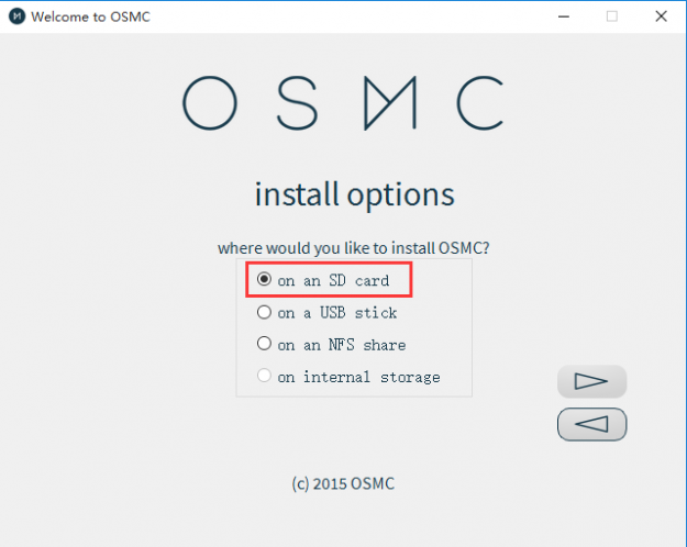 树莓派3-系统安装-利用OSMC-installer安装OSMC系统