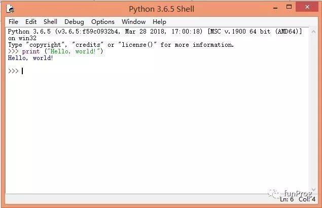 Python中的“Hello，world！”
