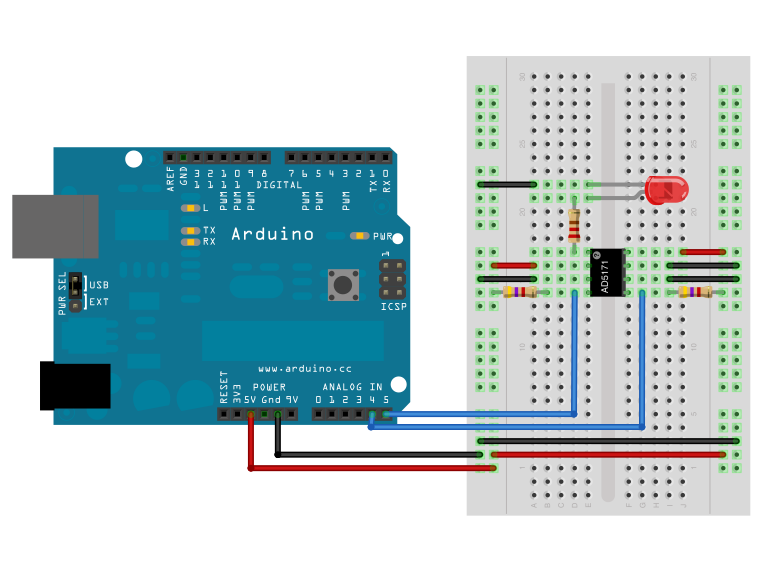 Arduino库教程-有线-Digital Potentiometer