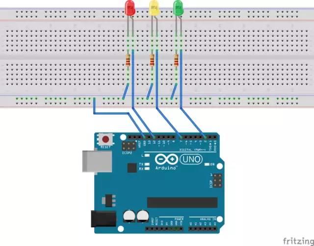 Arduino 入门LED红绿灯