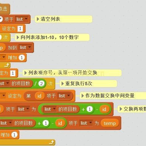 scratch算法练习－列表逆序