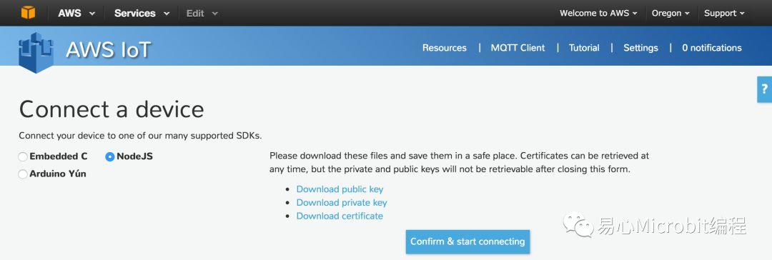 物联网课程系列：用Python传送温湿度信息到AWS IoT