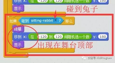 Scratch实例5｜小白兔捡萝卜