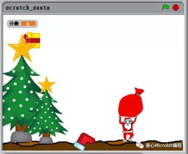 Scratch课程系列：圣诞老人接礼物小游戏