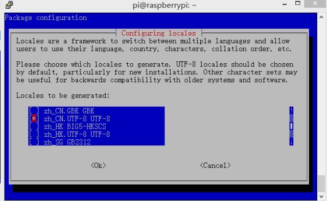 树莓派改中文显示