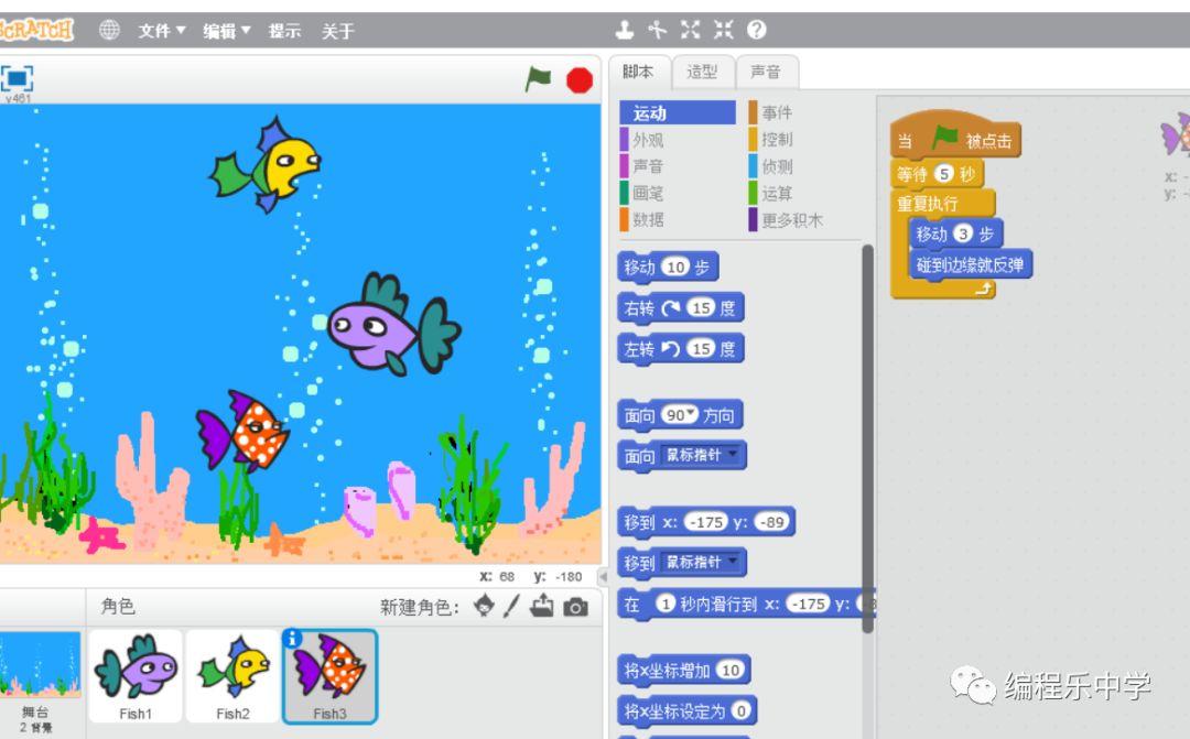 游来游去的小鱼