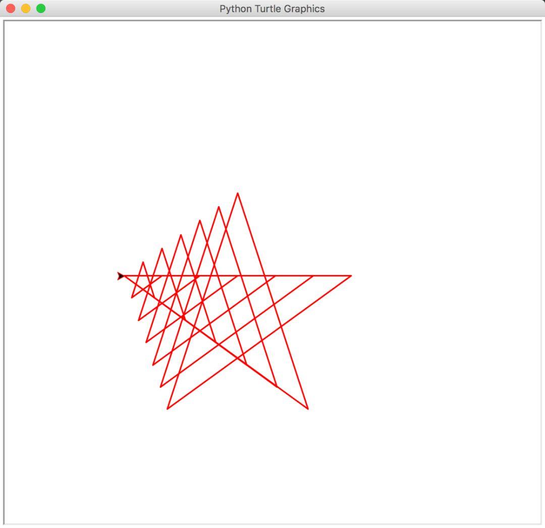 Python第十课 绘制五角星3.0