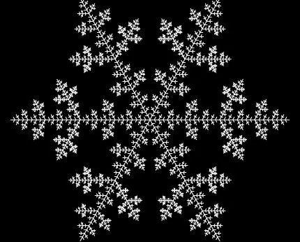 用递归画一片精美雪花