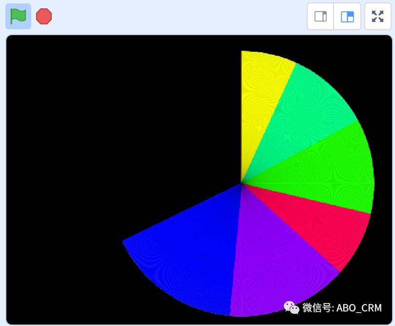 少儿编程Scratch第22讲：数据可视化：饼状图-列表、图章和多重循环