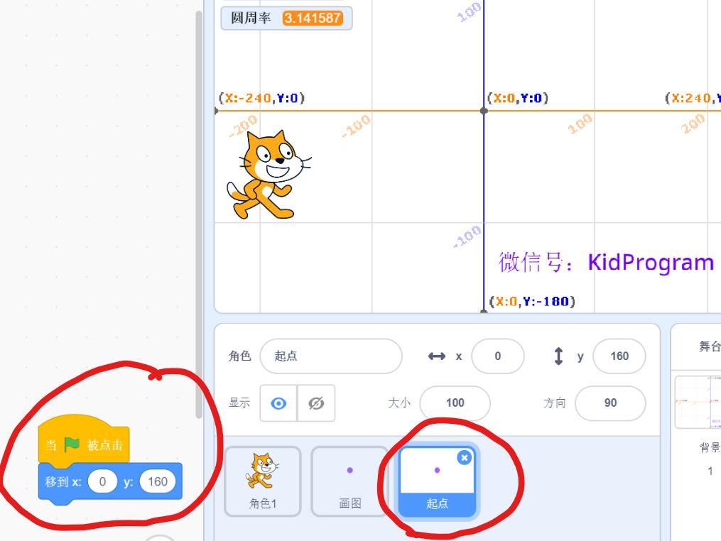 Scratch实例11｜精确计算圆周率程序（机器模拟割圆法）