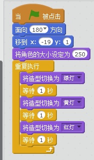 scratch小游戏之红绿灯