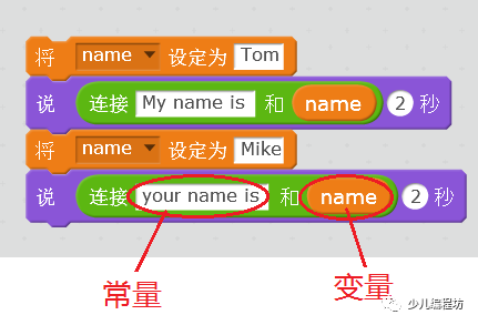 小知识：常量和变量