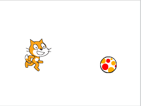 Scratch学习：小猫踢足球