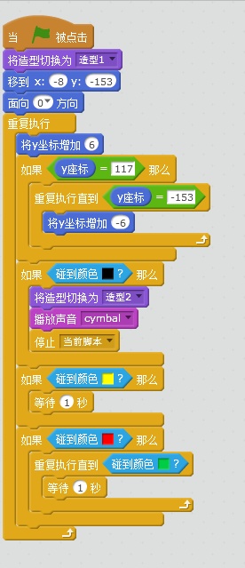 scratch小游戏之红绿灯