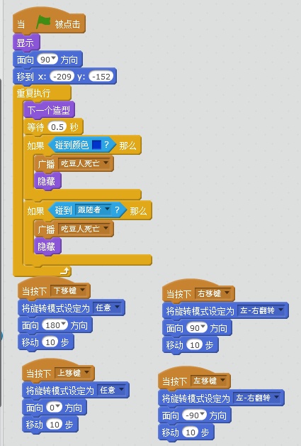 Scratch小游戏之吃豆人 Scratch小游戏之吃豆人