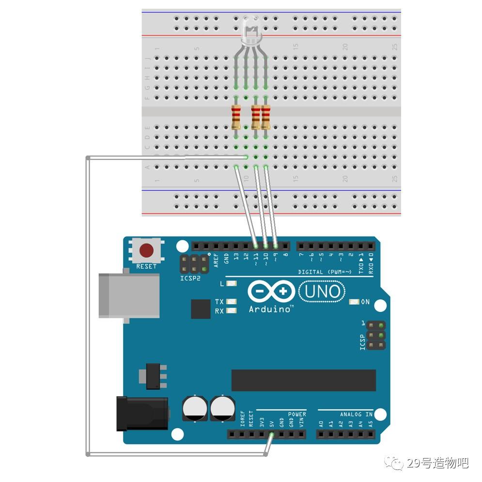 【Arduino教程】第十四讲：三色灯传感器实验