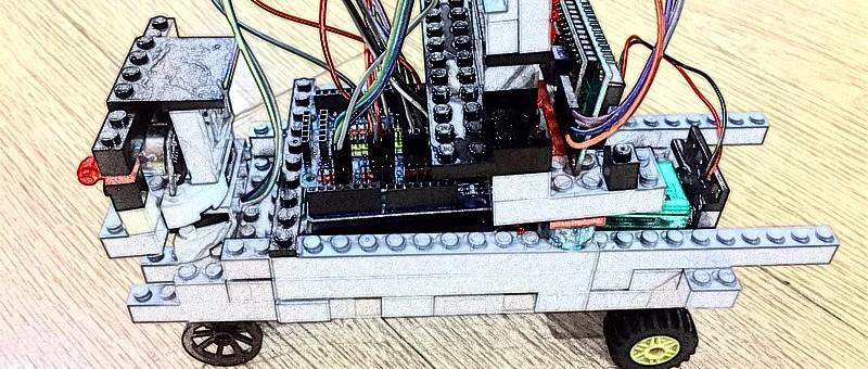Arduino+乐高专题┃超声波测距小车（带灯光报警）组装及程序解析