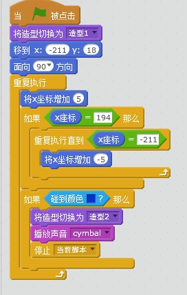 scratch小游戏之红绿灯