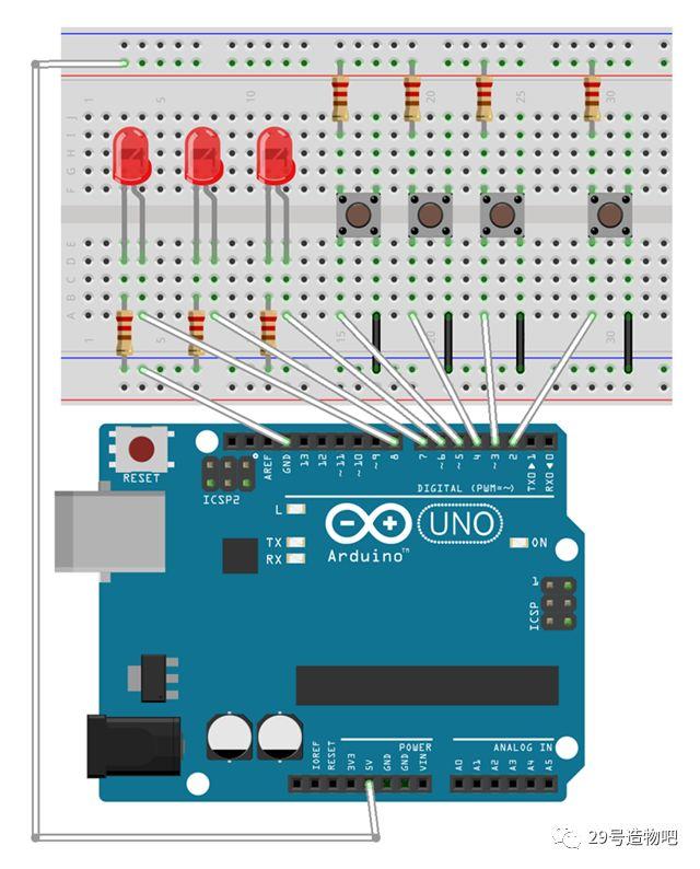 【Arduino教程】第八讲：抢答器实验