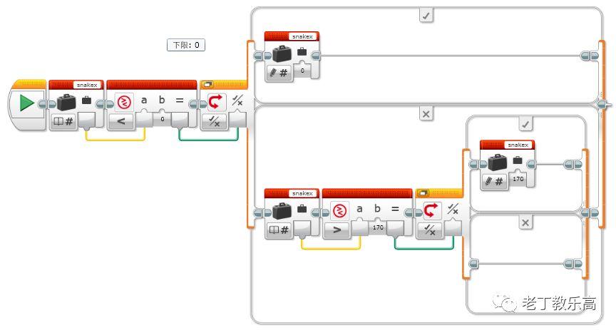 【EV3进阶】制作小游戏：限制贪吃蛇的移动范围（四）