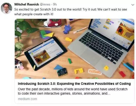 Scratch3.0 formally launched