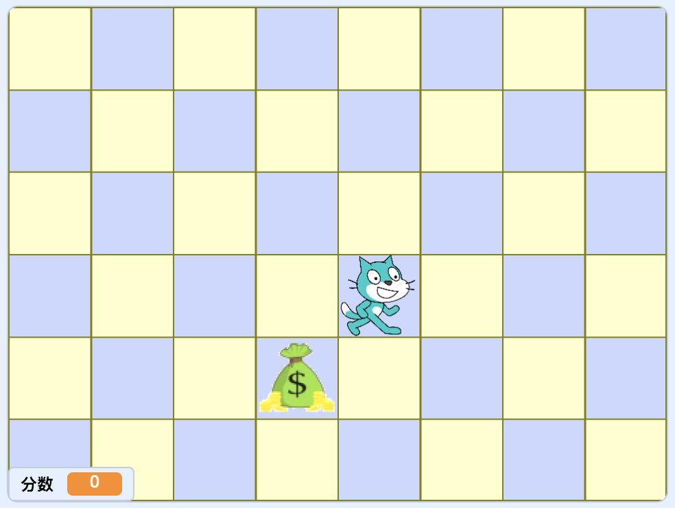 跟着吉米学 Scratch - 小猫收集钱袋游戏